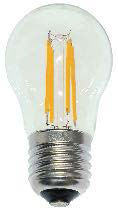 [430253 | E27-G45-4W-CL-DIM] Foco Led T/Bola G45 E27 4W 3K Claro Dimerizable 110-130V (D45Mm)