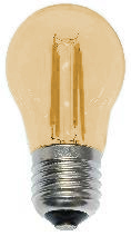 [430270 | E12-G45-4W-AMB] Foco Led T/Bola G45 E12 4W 3K Ambar 110-130V (D45Mm)