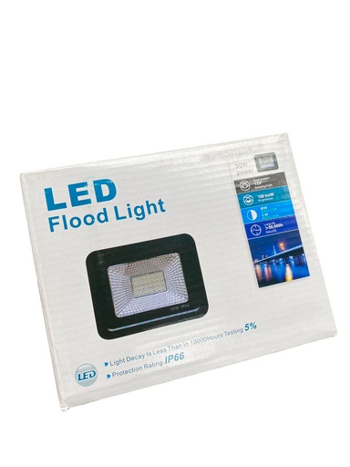 [450075 | FL-02A-30W-6K] Reflector Led 30W 6K 110-240V Plano Ng