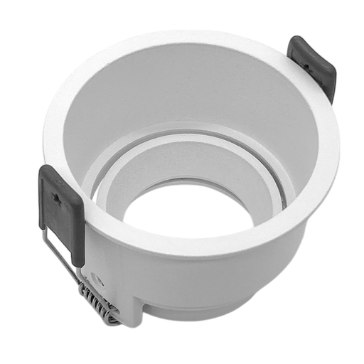 [010114 | H803-RD-FRONT-WHITE] O.B. Prof. Gu10 Movil Red. Aluminio Blanco (D80X56Mm)