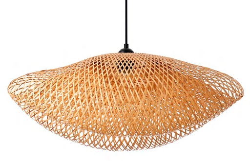 [181918 | DD-7153-80CM] LAMP. COLG. 1L E27 BAMBOO NATURAL (800X500X250MM)