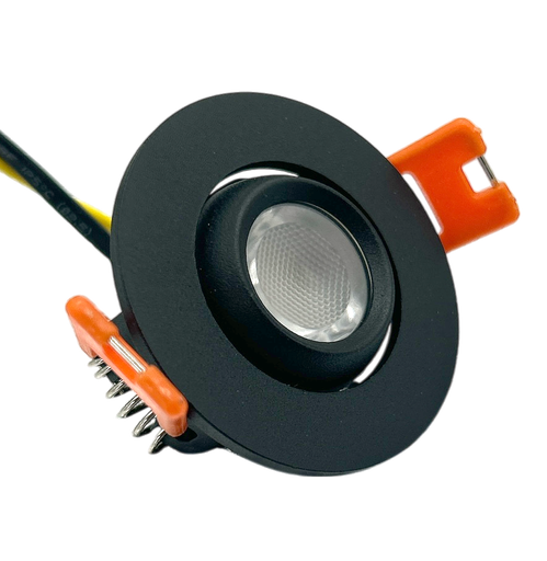 [010511 | NY03/3W-BK] O. Dragon Led Red. Alum. Negro 3w 3k 3000lm (110-13-)v (D55X27)mm Ip20