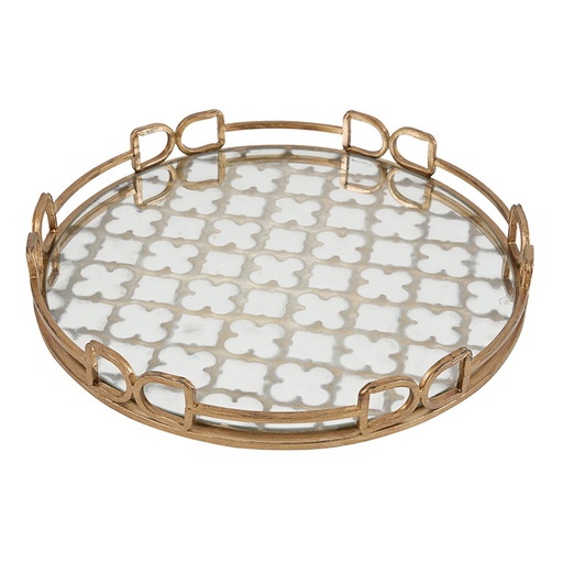 [151290 | 36167] CHAROL DE METAL CHAMPAGNE CON VIDRIO