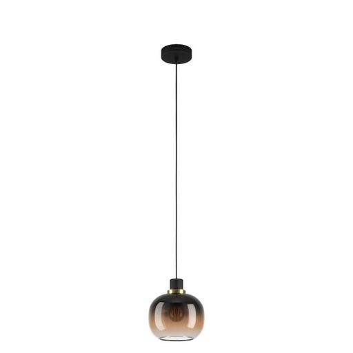 [195007 | 99614] LAMP. COLG. 1L E27 OILELLA VIDRIO CAFE (1100X190MM)