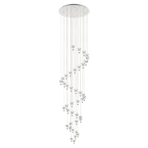 [195021 | 39545M] LAMP. COLG. LED PIANOPOLI PETALOS LED LUZ 3K (3340X780MM)