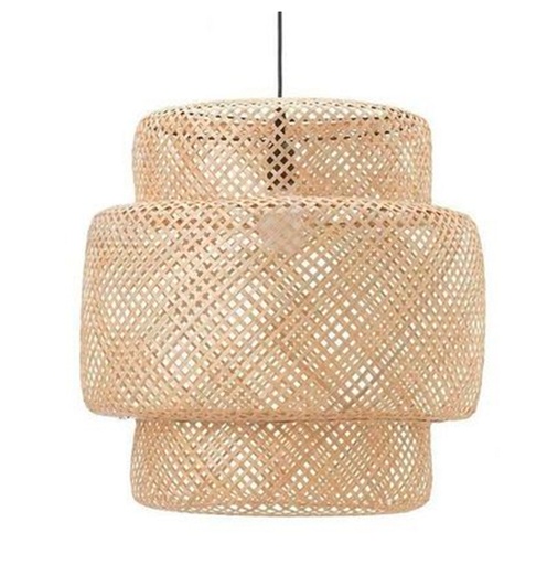 [181936 | MEJ8123] LAMP. COLG. 1L E27 BAMBOO (400X380MM)