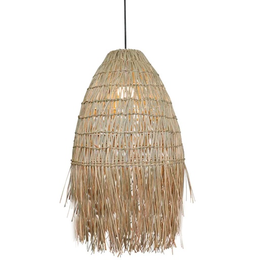 [181935 | MEJ2096] LAMP. COLG. 1L E27 BAMBOO NATURAL (D400xL900)mm