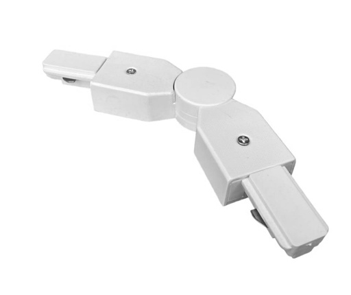 [010748 | 2X-T002-WH] CONECTOR MOVIBLE I P/RIEL BLANCO