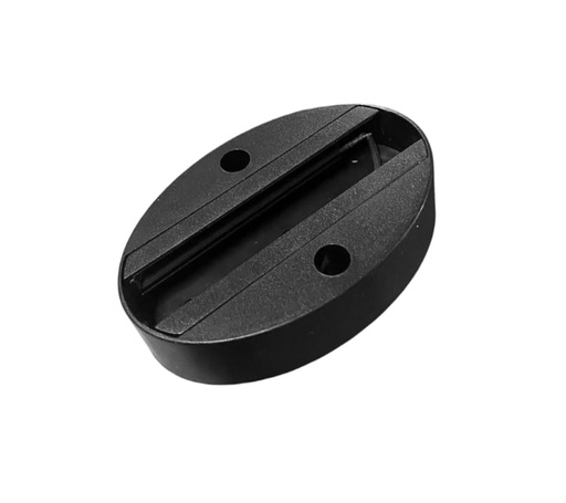 [010769 | 813-BK] Base P/Spot De Riel Ovalada Negro (90x60)mm