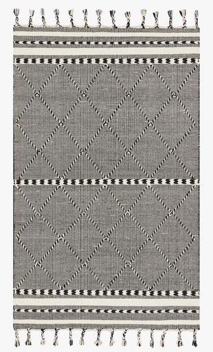 [154229 | 52896] ALFOMBRA SAWYER (1.70X 2.28)M NEGRO/BEIGE