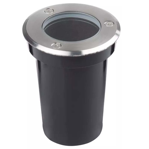 [033013 | LDM0930-GU10-SL] Spot Piso GU10 Cilindro Plata (D80xH103)mm Ip67