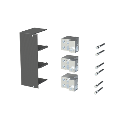 [090763 | 1SDA104752R1] Kit Terminales FC CuAl - 3x70...185mm2 p/breaker SACE Tmax XT6 (06 piezas), ABB