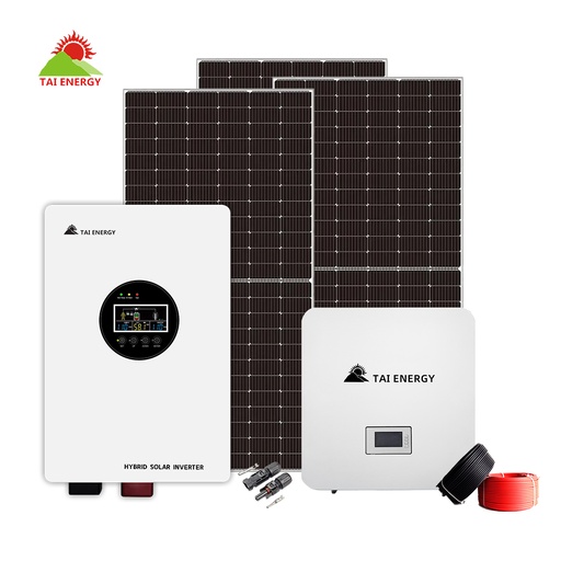 [230402] Kit sistema solar off grid 6kw, 2f+n - 110/220v, almacenamiento: 10.24kwh, potencia solar: 4.95kwp