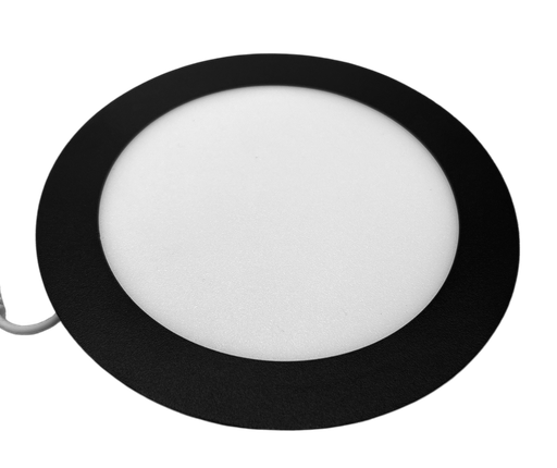 [010621 | 02PAL-STR-R12W 6K NEGRO] Panel Led Emp. Red. Negro 12W 6K 65-70lm (100-240)v (D171X19)mm Ip20