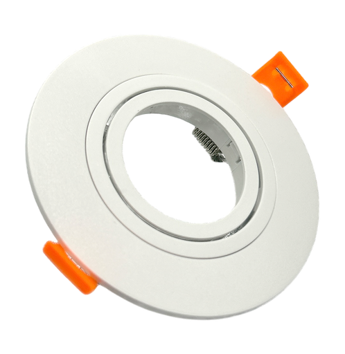 [010022 | KZ-TS161-WH-010022] O.B. GU10 Movil Red. Plastico Blanco D102mm