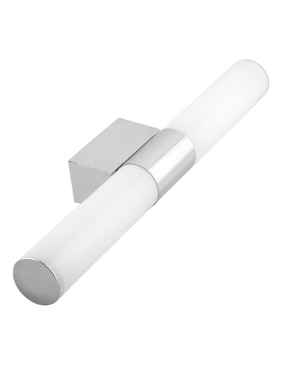 [181360 | 6901-600] Aplique Pared Led Moderno Tubular Zylinder Ac. Inox. Cromo+Pc Blanco 10w 3k 110v (L600xA100)mm