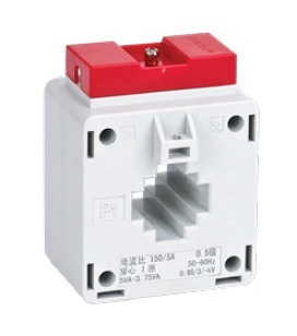 [500370 | LMK5-0.66 150/5 0.5] Trans/ Corriente clase: 150/5A, 0.5 660VAC diámetro interior: 30mm, 5-3.75va, Delixi